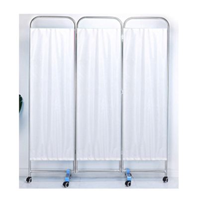 Mobile Medical Privacy Screen,6ft High Portable Bed Partition for Adults,3/4/5/6Panels Room Divider with Wheels for Hospitals/Beauty Salon/Office (Color : White, Size : 3-Panel)