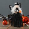 Cabilock 5pcs Halloween Witch Doll Decoration Witch with Intricate Details for Desktop Tree Topper and Versatile Halloween Aesthetic for Settings view 3