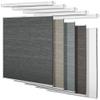 BERISSA Top Down Bottom Up Cellular Shades No Tools No Drill Blinds for Windows Stripe Jacquard Fabric Cordless shades for Indoor Windows Easy to Install Cellular Blinds For Office(69"W x 56"H)Black view 1