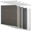 BERISSA Top Down Bottom Up Cellular Shades No Tools No Drill Blinds for Windows Stripe Jacquard Fabric Cordless shades for Indoor Windows Easy to Install Cellular Blinds For Office(49.5"W x 72"H)Brown view 1