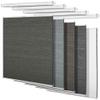 BERISSA Top Down Bottom Up Cellular Shades No Tools No Drill Blinds for Windows Stripe Jacquard Fabric Cordless shades for Indoor Windows Easy to Install Cellular Blinds For Office(40.5"W x 39"H)Gray view 1