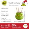 Dr. Seuss The Grinch Holiday Christmas Toothbrush Holder - Makeup Brushes/Pens Tumbler, (Officially Licensed Product) by Franco Collectibles view 2
