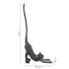 CFGH6FDF Kitchen Paper Roll Holder Iron Paper Towel Rack, Animal Paper Towel Rack, Kitchen, Dining Room and Living Room Kitchen Paper Towel Roll Rack, Plastic Wrap Storage Rack Kitchen Roll Holder(E) view 2