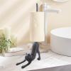 CFGH6FDF Kitchen Paper Roll Holder Iron Paper Towel Rack, Animal Paper Towel Rack, Kitchen, Dining Room and Living Room Kitchen Paper Towel Roll Rack, Plastic Wrap Storage Rack Kitchen Roll Holder(E) view 3