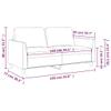 YELWHI 2-Seater Sofa Black 55.1" Faux Leather,Captivating 2Seater Sofa: Comfort and Style for Your Home Sofas & Couches for Living Room view 2