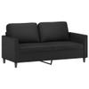 YELWHI 2-Seater Sofa Black 55.1" Faux Leather,Captivating 2Seater Sofa: Comfort and Style for Your Home Sofas & Couches for Living Room view 3