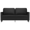 YELWHI 2-Seater Sofa Black 55.1" Faux Leather,Captivating 2Seater Sofa: Comfort and Style for Your Home Sofas & Couches for Living Room view 4