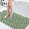 Arotive Luxury Chenille Bathroom Rug Mat, Extra Soft Thick Absorbent Shaggy Bath Rugs, Non-Slip Machine Wash Dry, Plush Bath Mats for Bathroom, Shower and Tub, 60x24, Sage Green view 1