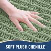 Arotive Luxury Chenille Bathroom Rug Mat, Extra Soft Thick Absorbent Shaggy Bath Rugs, Non-Slip Machine Wash Dry, Plush Bath Mats for Bathroom, Shower and Tub, 60x24, Sage Green view 3