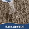 Arotive Luxury Bathroom Rugs 40x32, Extra Soft Thick Absorbent Shaggy Chenille Bath Rugs, Non-Slip Machine Wash Dry, Bath Mats for Bathroom Floor, Tub and Shower, Home Decor Accessories, Camel view 4