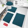 Arotive Luxury Chenille Bathroom Rug Mat, Extra Soft Thick Absorbent Shaggy Bath Rugs, Non-Slip Machine Wash Dry, Plush Bath Mats for Bathroom, Shower and Tub, 40x32, Peacock Blue view 2