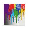 4PCS Drink Coaster with Cork Backing Pads Paint Splatter Backdrop Ceramic Coasters for Drink Absorbent Cup Mat for Coffee Table Tabletop Protection Mat for Mugs 3.7 Inch view 3