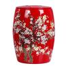 Rice Storage Containe with Lid Rice Storage Bins Ceramic Rice Bucket Rice Storage Box Large Food Storage Container for Rice, Flour, Pet Food(Red,5KG) view 1