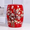 Rice Storage Containe with Lid Rice Storage Bins Ceramic Rice Bucket Rice Storage Box Large Food Storage Container for Rice, Flour, Pet Food(Red,5KG) view 4