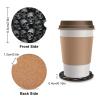 Black Skull Car Coasters Waterproof Anti Slip Car Cup Holder Drink Coasters with Finger Slot Auto Accessories for Women Men view 2