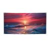 Banner Party Decor Personalized Signs Warm Twilight Ocean Banners Birthday Party Background Wall Decor Sign Indoor Outdoor Party Graduation Event 71 x 35 Inch view 1