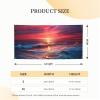 Banner Party Decor Personalized Signs Warm Twilight Ocean Banners Birthday Party Background Wall Decor Sign Indoor Outdoor Party Graduation Event 71 x 35 Inch view 2