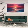 Banner Party Decor Personalized Signs Warm Twilight Ocean Banners Birthday Party Background Wall Decor Sign Indoor Outdoor Party Graduation Event 71 x 35 Inch view 4