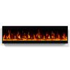 40 inch Electric Fireplace, 4.3" Ultra-Thin Electric Fireplace Inserts, Ultra-Narrow Frame, Wall Mounted and Recessed Fireplace, Log & Crystal, Touch Screen & Remote Control, 1500W view 1