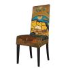 DRTGEDS Abstract World Map Decor Protection Cover Dining Chairs for Homes, Offices, Restaurants Hotels Party view 1