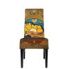DRTGEDS Abstract World Map Decor Protection Cover Dining Chairs for Homes, Offices, Restaurants Hotels Party view 2