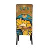 DRTGEDS Abstract World Map Decor Protection Cover Dining Chairs for Homes, Offices, Restaurants Hotels Party view 3