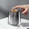 SENBAILU Toothpick Holder Desktop Toothpick Jar Home Creative Push-Type Automatic Pop-up Toothpick Box Cotton Swab Storage Box Toothpick Holder Dispenser(A) view 3