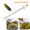 Pickle Fork 2Pcs 7.87 Inch Pickle Grabber Stainless Steel 4-Claw Flexible Pincher Kitchen Food Grabber Tool for Olives, Beets, Peppers, Manual Graters Slicers view 3
