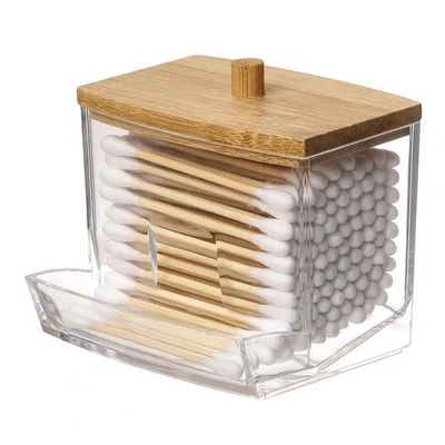 SENBAILU Toothpick Holder Multifunctional Toothpick Box Acrylic Transparent Cotton Swab Storage Box Desktop Toothpick Jar Dispenser Toothpick Holder Dispenser