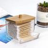 SENBAILU Toothpick Holder Multifunctional Toothpick Box Acrylic Transparent Cotton Swab Storage Box Desktop Toothpick Jar Dispenser Toothpick Holder Dispenser view 3