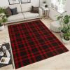 Modern Red and Black Checkered Rug, Holiday Decoration Area Rug, Anti-Slip Non-Shedding Hardwearing Washable Low Pile Runner Mat for Living Room Bedroom Entryway Office Apartment Office 6x8ft view 2