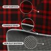 Modern Red and Black Checkered Rug, Holiday Decoration Area Rug, Anti-Slip Non-Shedding Hardwearing Washable Low Pile Runner Mat for Living Room Bedroom Entryway Office Apartment Office 6x8ft view 4
