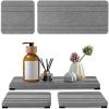 3PCS Water Absorbing Stone Tray, DryingNeat Diatomite Stone Sink Tray, Instant Dry Sink Coasters, Kitchen Sponge Hand Soap Holder, Countertop Fast Drying Counter Trays,8 * 4inch and 4 * 4inch view 1