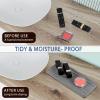 3PCS Water Absorbing Stone Tray, DryingNeat Diatomite Stone Sink Tray, Instant Dry Sink Coasters, Kitchen Sponge Hand Soap Holder, Countertop Fast Drying Counter Trays,8 * 4inch and 4 * 4inch view 3