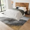 Nordic Light Luxury Indoor Rug, Chic Gray Gold Marble Ripples Area Rug, Anti-Slip Non-Shedding Hardwearing Washable Low Pile Mat for Living Room Bedroom Entryway Office Apartment Porch 4x6ft view 3