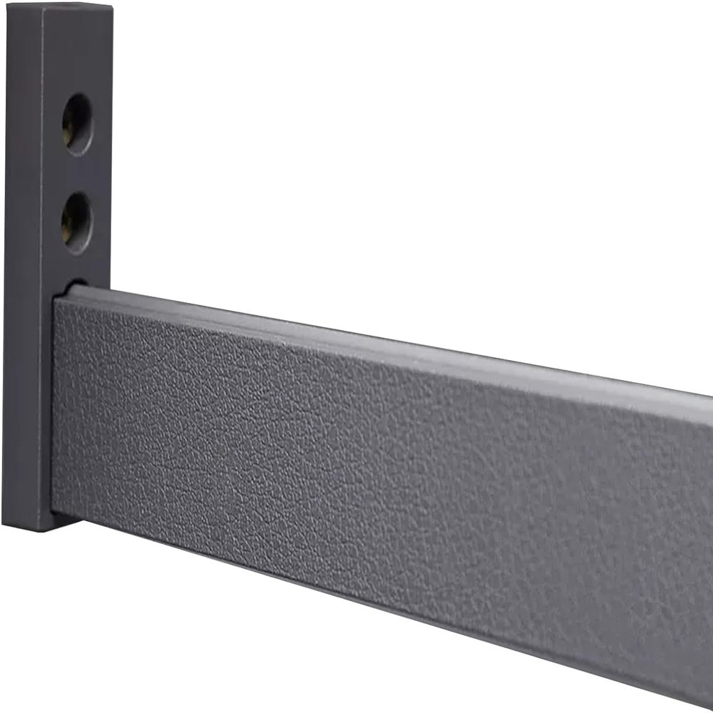 Heavy Duty Closet Clothes Hanger Bar with End Supports for Closet Storage Wardrobe Laundry Room Bedroom Length 19 23 35 39 43 47 51 55 62 inch Round Wardrobe Rod,Gray,110cm/43.3in