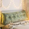 YISURY Tufted Triangular Reading Pillow for Full Twin Queen King Size Bed Headboard Backrest Cushion Soft Wedge Positioning Support Pillow Wont Collapse Lumbar Pad,Yellow,39x8x20in view 2