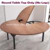 Blazea Foldable Round Table Top Only, Solid Wood Event Table Top, Catering Banquet Party Table No Legs, Dining Room Card Table Fold-in-Quarter(120 cm (47 inch)) view 2