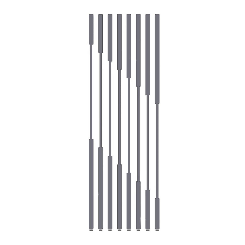 Elitix 8 Pcs Room Divider Decorative Column, No Drilling Rod Divider Stand for Room Office Separation, Metal Screen Partition Post for Dividing Space(250cm(8.2ft))