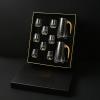 Hwocw 3D Glacier Whiskey Glass Cup Crystal Gold Foil Shot Glasses, Shot Glasses Set with 24k Gold Flakes, Luxury Tiny Shot Cups Thick Base (2*Wine jug+8*Wine glass(300ml)), general view 1