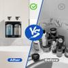 Shampoo and Conditioner Dispenser Shower Soap Dispenser 2 Chamber No Drill Shampoo Dispense for Shower Wall Mounted Shower Shampoo Dispenser 2 Chamber for Bathroom Hotel 2 * 13.37 fl.oz Black view 2