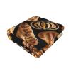 Cheese Sandwiches Print Fleece Throw Blanket for Couch Sofa Bed, Cozy Fuzzy Soft Lightweight Warm Blankets for All Seasons view 1