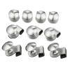 MKGOXAKC 10Pcs Stainless Steel Glass Door Cabinet Drawer Pull Knob No Drilling Glass Door Handle/clamp/Clip for Office Furniture Hardware view 1