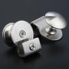 MKGOXAKC 10Pcs Stainless Steel Glass Door Cabinet Drawer Pull Knob No Drilling Glass Door Handle/clamp/Clip for Office Furniture Hardware view 2