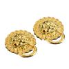MKGOXAKC 2pcs Gold Pull Knobs 29 * 24mm Handle Lion Head Furniture Door Cabinet Dresser Drawer Pull Handle view 1