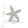 MKGOXAKC 4pcs White Iron Art Crab Starfish Shell Door Knob Pull Cloth Hook Style Cabinet Drawer Handle White view 2