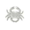 MKGOXAKC 4pcs White Iron Art Crab Starfish Shell Door Knob Pull Cloth Hook Style Cabinet Drawer Handle White view 3