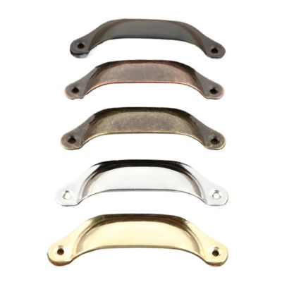 MKGOXAKC 20Pcs Cupboard Brass Shell Pull Handles Kitchen Drawer Cabinet Door Handle Furniture Knobs +Screws 98 * 35mm(Silver 20pc)