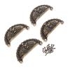 MKGOXAKC 4Pcs Furniture Handles Vintage Knobs and Pulls for Cabinet Dragon Shell Knobs Dresser Drawer Door Cupboard Pull Handle(46x23m) view 2