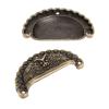 MKGOXAKC 4Pcs Furniture Handles Vintage Knobs and Pulls for Cabinet Dragon Shell Knobs Dresser Drawer Door Cupboard Pull Handle(46x23m) view 4